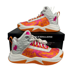 Moolah Press Break v2 Orange/Pink Shoe Size 5.5 Youth Basketball Sneakers